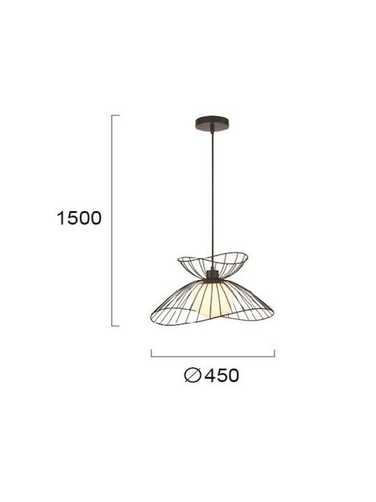 Viokef Belinda Pendant Light Gold Ball with Socket E27 45x29cm