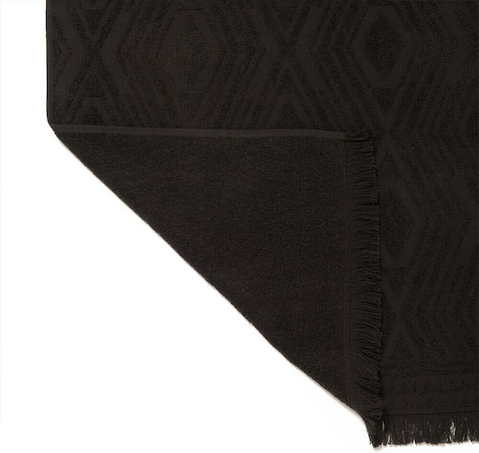 Melinen Cuba Cotton Black Beach Towel 180x90cm