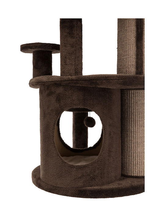 Trixie Emil Senior Kratzbaum Katzenbäume Braun 3 Ebenen 69x59x96cm