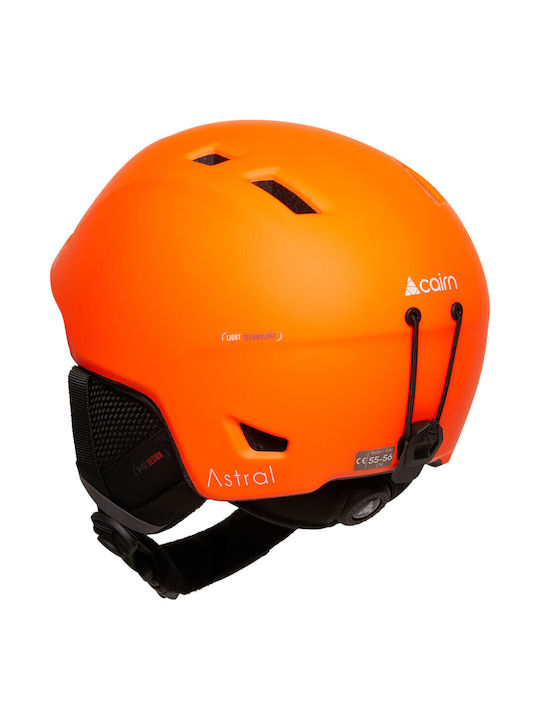 Cairn Astral Fire Ανδρικό Κράνος για Σκι & Snowboard σε Πορτοκαλί Χρώμα