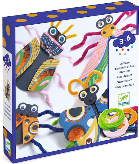 Djeco Collage Chenille Insekten für Kinder 3+ Jahre alt+ Jahre
