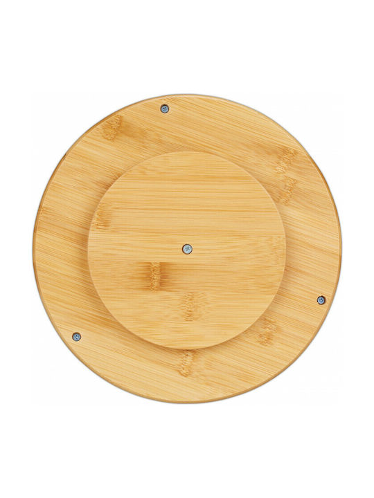 Relaxdays Rotative Organizatoare de Condimente din Bambus pe Suport Rotativ Maro 1buc