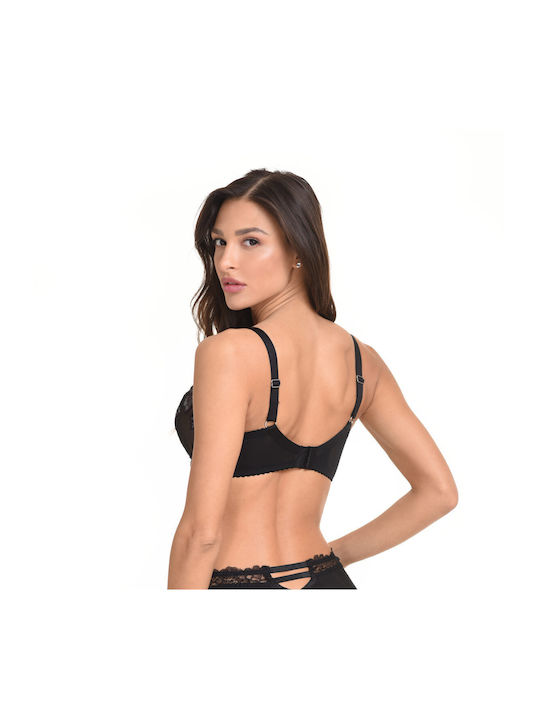 Miss Rosy Antoinette Bra without Padding Underwire Black