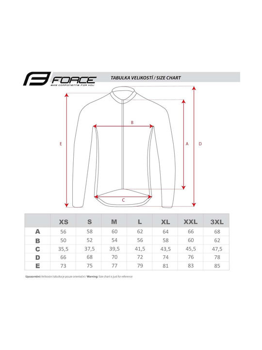 Force Square Fluo Bărbați Mânecă lungă Tricou de ciclism Colorat