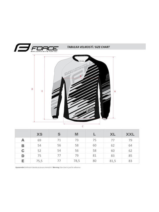 Force Downhill Long Sleeves Cycling Jersey Gray