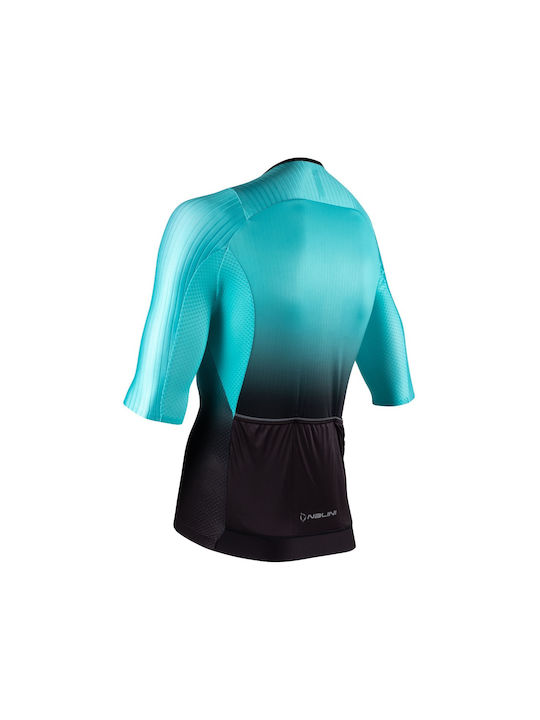 Nalini Bas Ergo Fit Short Sleeves Cycling Jersey Turquoise