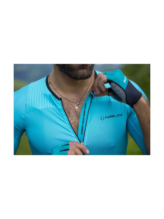 Nalini Bas Ergo Fit Short Sleeves Cycling Jersey Turquoise