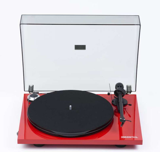 Pro-Ject Audio Essential III + Ortofon OM 10E 15335-1047 Pick-Up Roșu lucios înalt