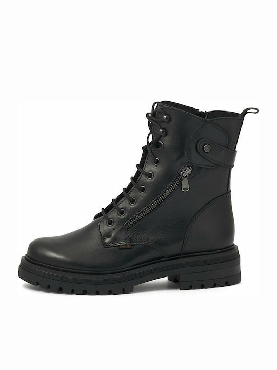 Leather Women's Ankle Boots Black