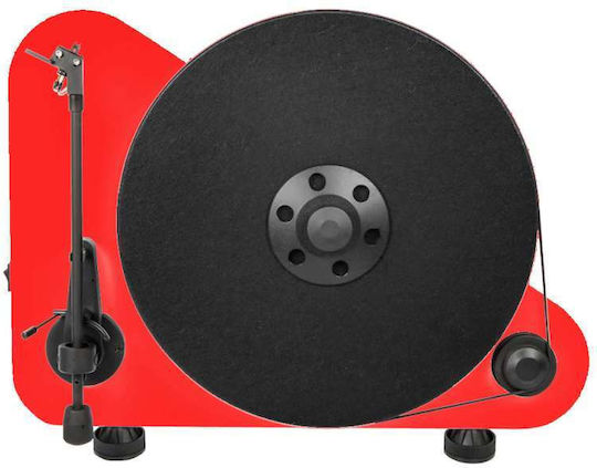 Pro-Ject Audio VT-E R BT High Gloss + Ortofon OM 5E 10548-818 Πικάπ με Belt Drive και Προενίσχυση Κόκκινο
