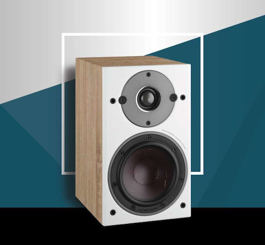 Dali Oberon 1 Двойка Hi-Fi Говорители Bookself 100W 2 Брой шофьори Ш16.2xД23.4xВ27.4см. Дъбово дърво / Бял