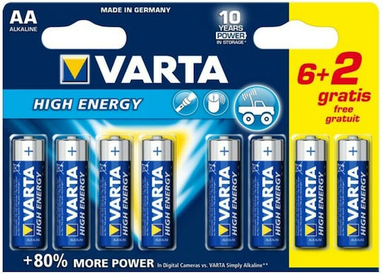 Varta Energy Алкални Батерии AA 1.5V 8бр