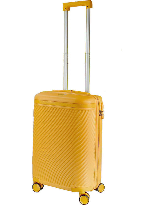 Forecast Cabin Hard Yellow Suitcase With 4 Wheels Height 55cm