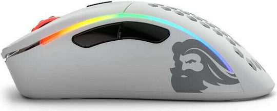Glorious PC Gaming Race Model D Ασύρματο RGB Gaming Ποντίκι 19000 DPI Matte White