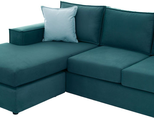 Monaco Ecke Sofa mit Umkehrbarer Winkel Petrol Blau 240x170x86cm