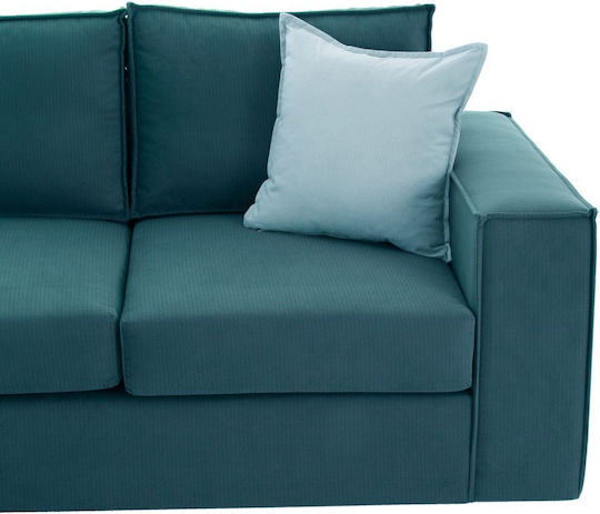 Monaco Ecke Sofa mit Umkehrbarer Winkel Petrol Blau 240x170x86cm