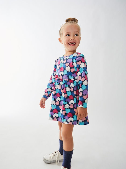 Colorful bebe dress with hearts (22461620)