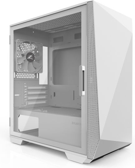 Z1 Iceberg Gaming Midi Tower Computer Case with Side Window White