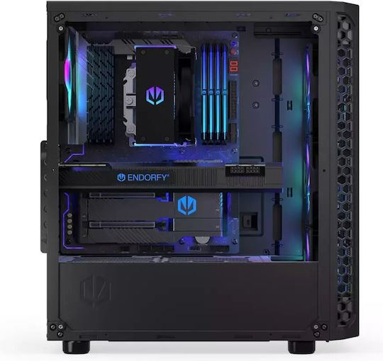 Endorfy Signum 300 ARGB Gaming Midi Tower Computer Case with Side Window Black