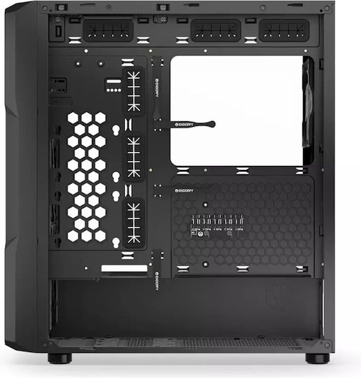 Endorfy Regnum 400 ARGB Gaming Midi Tower Computer Case with Side Window Black
