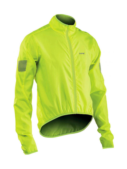 Northwave Vortex Waterproof Cycling Windbreaker Jacket Long sleeve Yellow