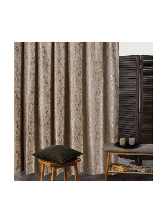 Whitegg Curtain Blackout with Grommet K068 4 Coffee 140x260cm