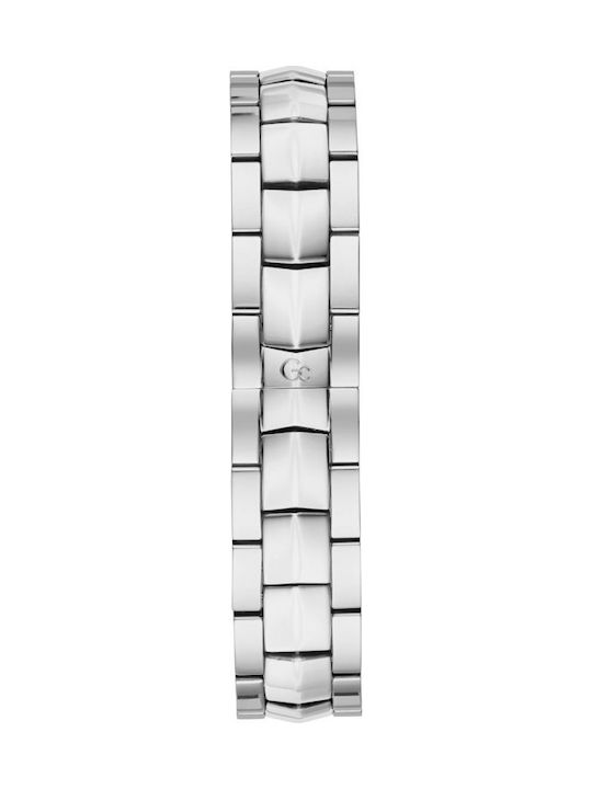 GC Watches Illusion Γυναικείο Ρολόι 36mm Μπαταρίας με Ασημί Μεταλλικό Μπρασελέ