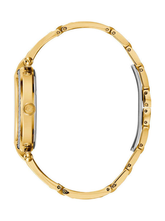 GC Watches Cable Bijou Women's Watch with Gold Metal Bracelet