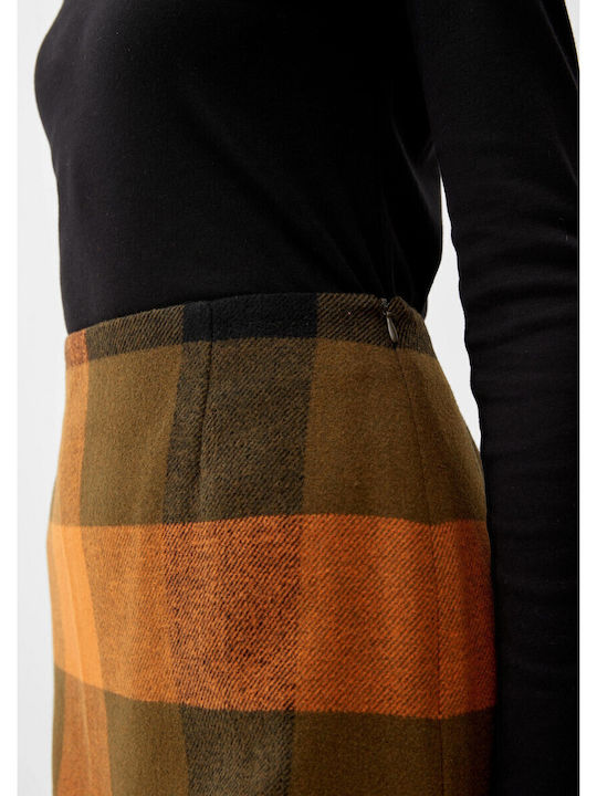 Mini Skirt Checked Multicolored