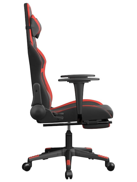 vidaXL 3143677 Gaming Chair with Footrest Black / Red