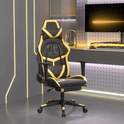 vidaXL 3143678 Gaming Chair with Footrest Black / Gold