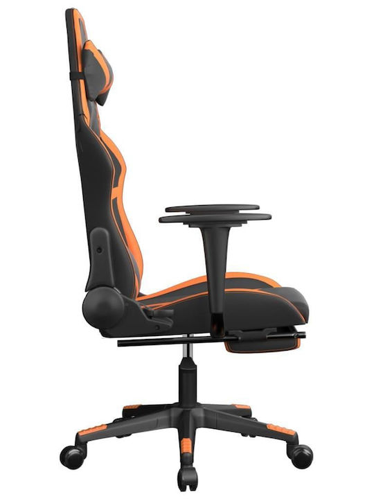 vidaXL 3143682 Геймърски стол с подлакътник Black / Orange
