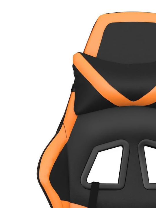 vidaXL 3143682 Геймърски стол с подлакътник Black / Orange