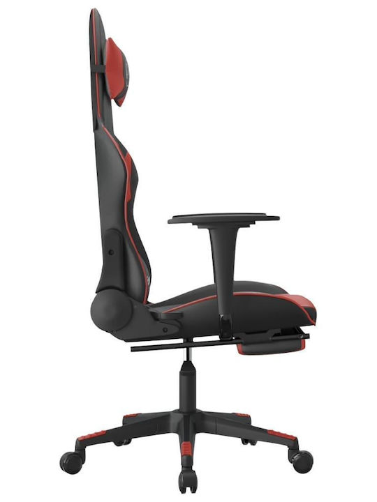 vidaXL 3143706 Геймърски стол с подлакътник Black / Burgundy