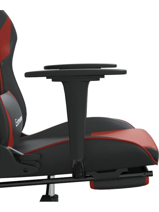 vidaXL 3143706 Геймърски стол с подлакътник Black / Burgundy