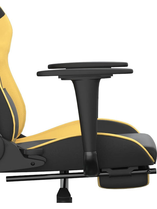 vidaXL 3143655 Gaming Chair with Footrest Black / Gold