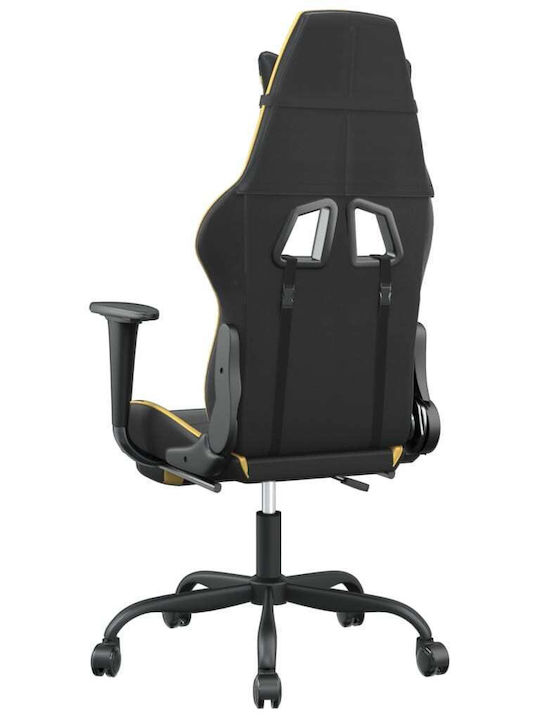 vidaXL 3143655 Gaming Chair with Footrest Black / Gold