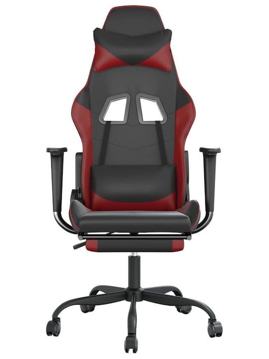 vidaXL 3143660 Gaming Chair with Footrest Black / Burgundy