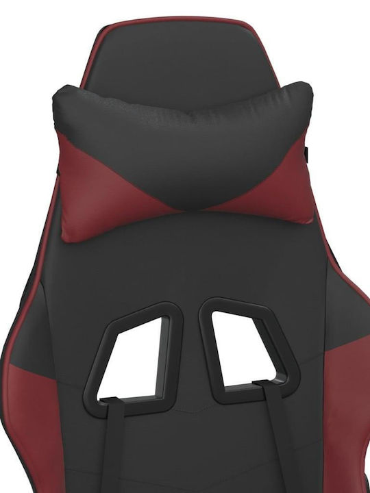 vidaXL 3143660 Gaming Chair with Footrest Black / Burgundy