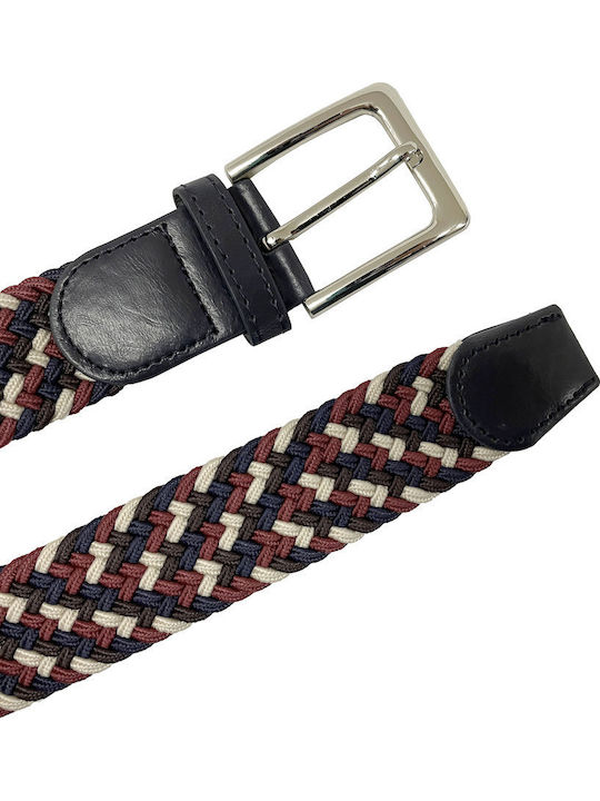 Еластична Мъжки колан Knitted Blue/Brown