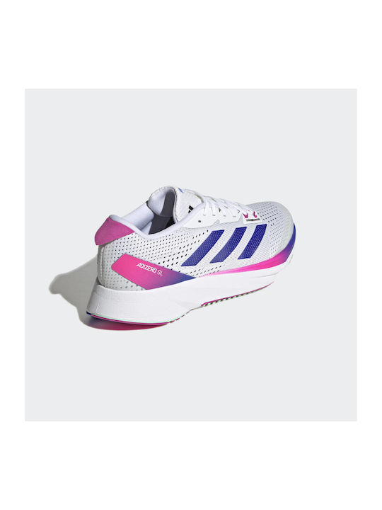 Adizero Sl Herren Sportschuhe Laufen Cloud White / Lucid Blue / Lucid Fuchsia
