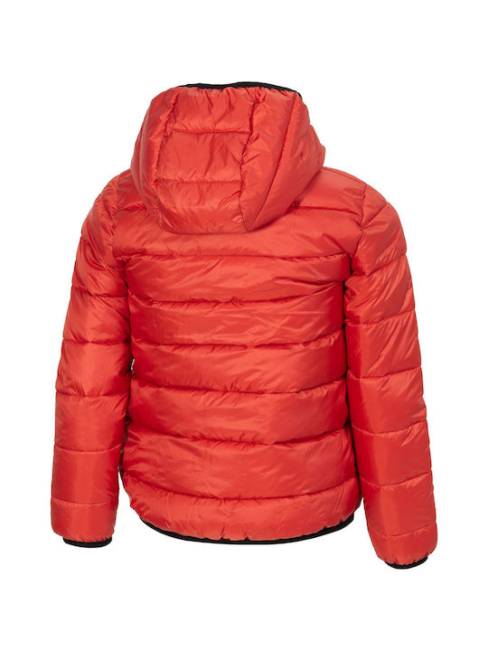 Champion Kinderjacke Kurz mit Kapuze Rot