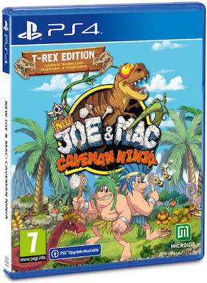 New Joe & Mac: Caveman Ninja T-Rex Edition PS4 Game