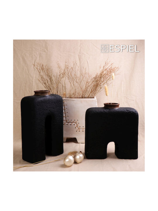 Espiel Decorative Vase Ecomix Beige 33.02x12.7x40cm
