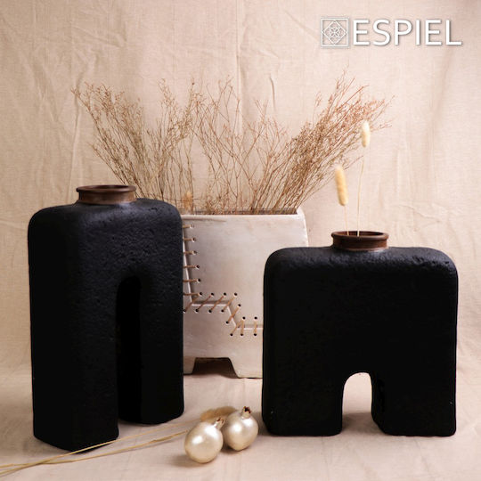 Espiel Διακοσμητικό Βάζο Χάρτινο Ecomix Μπεζ Φ33.02xΥ40cm