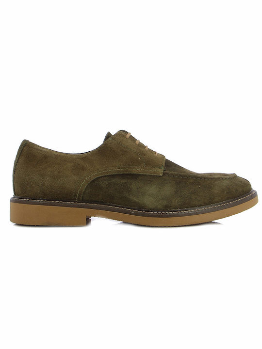 Fratelli Petridi Suede Ανδρικά Casual Παπούτσια Πράσινα