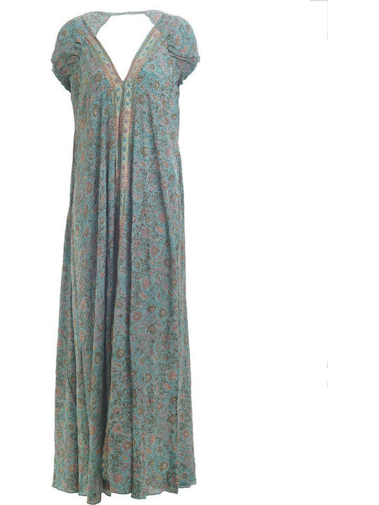 Ble Resort Collection Women's Maxi Caftan Beachwear Blue