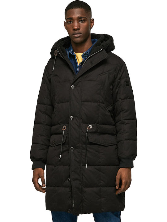 Jaden Зимно Мъжко Яке Puffer Черно