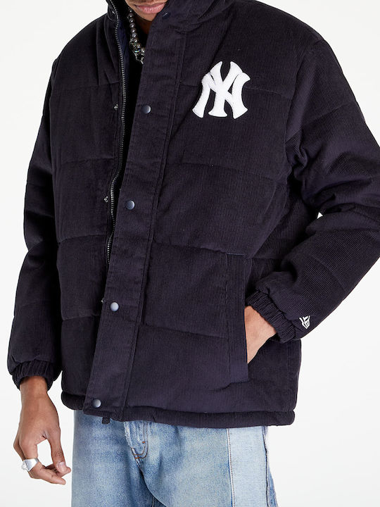 New York Yankees Winter Jacket Puffer Navy Blue
