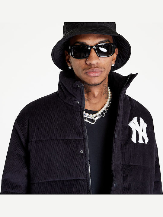 New York Yankees Winter Jacket Puffer Navy Blue